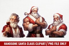 Handsome Santa Claus Clipart, Christmas Clipart Product Image 1