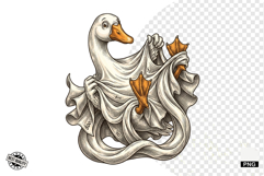Halloween Ghost Goose PNG Product Image 1