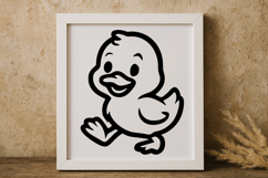 Cute Funny Duck SVG Product Image 1