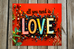 Love hippie Inscription | 8 Boho Skinny tumbler designs Product Image 8