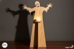 Halloween Candle Holder SVG Bundle | Glowforge | Laser Cut Product Image 8
