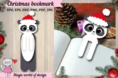 Bookmark panda paper craft template 3d svg kids craft Product Image 1
