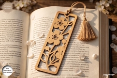 Prunus Flower Bookmarks Laser Cut | Glowforge | SVG Product Image 1
