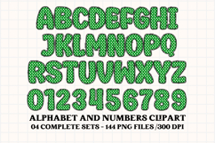 St patrick alphabet png clipart, st patrick letters doodle Product Image 2