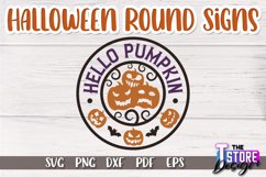 Halloween Round Signs SVG Design|Halloween Signs Quotes SVG Product Image 1