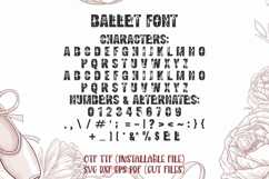 Ballet Font | Artistic Dance Alphabet | Dancer Letters Product Image 4