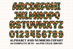 Rainbow Animal Alphabet png clipart, animal letters doodle Product Image 2