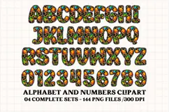 Rainbow Animal Alphabet png clipart, animal letters doodle Product Image 2