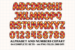 Christmas Alphabet png clipart, christmas letters doodle Product Image 2