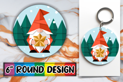 Whimsical Round Design Ornaments PNG, Gnomes Product Image 1