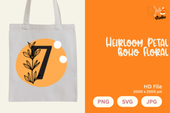 Heirloom Petal Boho Floral Monogram Product Image 1