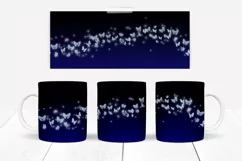 Butterfly Mug Wraps 10 Colours PNG & JPG Seamless pattern Product Image 8