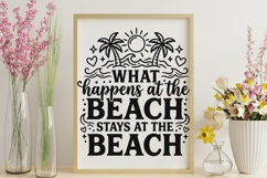 What Happens At The Beach Svg, Summer Vibes Svg, Beach Svg. Product Image 9