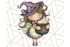 Cute Witch Halloween Baking Clipart PNG, Holiday Treats Png Product Image 4