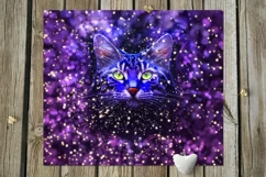 Neon Cats, Tiger, Lynx | Sublimation skinny tumbler designs Product Image 8