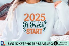 Happy New Year SVG Design, New Year SVG, New Year design Product Image 1