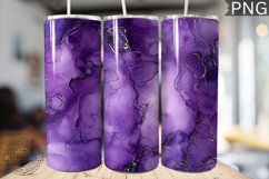 Purple Luxury Alcohol Ink Tumbler Wrap -High Quality 300 Dpi Product Image 1