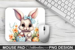 Easter Bunny Sublimation Mouse Pad PNG Design Product Image 1