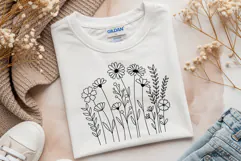 Flower Svg, Flower Meadow Svg, Wildflower Svg, flowers Svg. Product Image 9