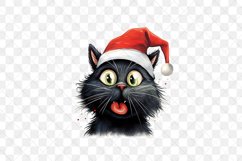 Funny Christmas Black Cat Sublimation Product Image 3