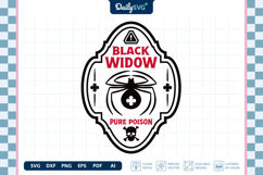 Halloween Poison Label SVG Vintage Apothecary Cut File Product Image 3