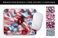 Heart Mouse Pad Design | Mouse Pad Sublimation PNG Product Image 1