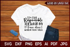 sarcastic svg design,funny svg,i&#039;m not responsible for svg Product Image 1