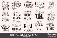 Inspirational Quotes SVG PNG Product Image 1