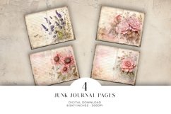 Floral Chic Junk Journal Digital Paper Bi-fold Product Image 1