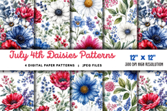 July Daisies Patterns JPG Product Image 1