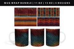 Knitted 11oz, 15oz Mug Sublimation | Mug Wrap PNG Bundle Product Image 9
