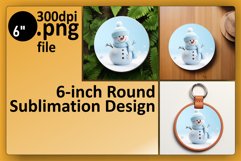 Sublimation Extravaganza: 3D Inflated Puff Snowman Designs Product Image 1