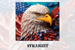 3D Eagle Tumbler Wrap | 4th of July | 3D Tumbler Wrap Product Image 3