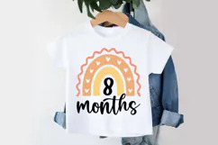 8 Months SVG | Baby Milestone SVG | Baby SVG | Newborn SVG Product Image 3
