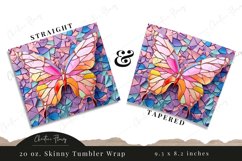 8 Mosaic Tumbler Wraps | 20 oz Skinny Tumbler Sublimation Product Image 2