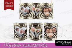 Animal Print Photo Mug Wrap PNG - Wild Animal Picture Frame Product Image 1