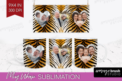 Animal Print Photo Mug Wrap PNG - Wild Animal Picture Frame Product Image 1