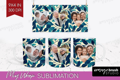 Eucalyptus Photo Mug Wrap PNG - Botanical Picture Frame Mug Product Image 1