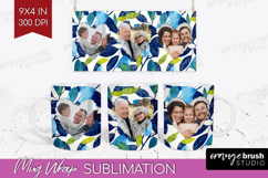 Eucalyptus Photo Mug Wrap PNG - Botanical Picture Frame Mug Product Image 1