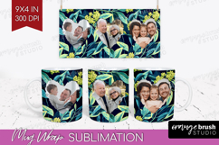 Eucalyptus Photo Mug Wrap PNG - Botanical Picture Frame Mug Product Image 1