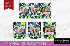 Eucalyptus Photo Mug Wrap PNG - Botanical Picture Frame Mug Product Image 1
