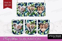Eucalyptus Photo Mug Wrap PNG - Botanical Picture Frame Mug Product Image 1