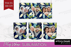 Eucalyptus Photo Mug Wrap PNG - Botanical Picture Frame Mug Product Image 1