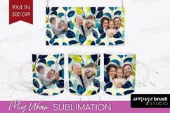 Eucalyptus Photo Mug Wrap PNG - Botanical Picture Frame Mug Product Image 1