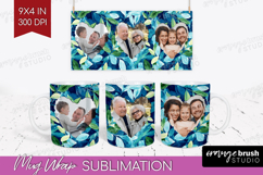 Eucalyptus Photo Mug Wrap PNG - Botanical Picture Frame Mug Product Image 1
