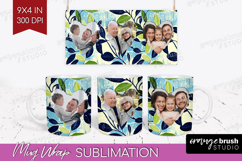 Eucalyptus Photo Mug Wrap PNG - Botanical Picture Frame Mug Product Image 1