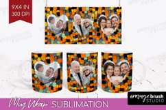 Halloween Photo Mug Wrap PNG - Brush Stroke Picture Frame Product Image 1
