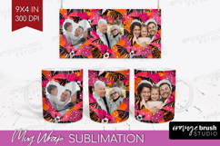 Halloween Photo Mug Wrap PNG - Brush Stroke Picture Frame Product Image 1