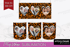 Halloween Photo Mug Wrap PNG - Brush Stroke Picture Frame Product Image 1