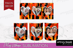 Halloween Photo Mug Wrap PNG - Brush Stroke Picture Frame Product Image 1